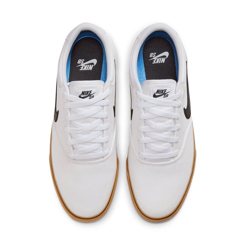 Nike Sb Chron 2 Cnvs Summit White/Black / White Gum Light Brown - Streetart.fr